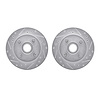 7002-54147 Drilled/Slotted Brake Rotors [Silver], 1974-1980 Ford/Lincoln/Mercury/Mazda, Position: Front - image 1