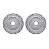 7002-54148 Drilled/Slotted Brake Rotors [Silver], 1979-1981 Ford/Lincoln/Mercury/Mazda, Position: Front - image 1