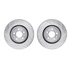 7002-54160 Drilled/Slotted Brake Rotors [Silver], 2015-2020 Ford/Lincoln/Mercury/Mazda, Position: Front - image 1