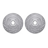 7002-54168 Drilled/Slotted Brake Rotors [Silver], 1998-2002 Ford/Lincoln/Mercury/Mazda, Position: Front - image 1