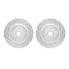 7002-54174 Drilled/Slotted Brake Rotors [Silver], 1987-1988 Ford/Lincoln/Mercury/Mazda, Position: Front - image 1