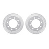 7002-54188 Drilled/Slotted Brake Rotors [Silver], 1999-2007 Ford/Lincoln/Mercury/Mazda, Position: Rear - image 1