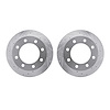 7002-54203 Drilled/Slotted Brake Rotors [Silver], 1999-2005 Ford/Lincoln/Mercury/Mazda, Position: Rear - image 1