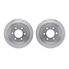 7002-54206 Drilled/Slotted Brake Rotors [Silver], 2007-2017 Ford/Lincoln/Mercury/Mazda, Position: Rear - image 1
