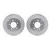 7002-54209 Drilled/Slotted Brake Rotors [Silver], 2002-2010 Ford/Lincoln/Mercury/Mazda, Position: Rear - image 1