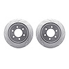 7002-54215 Drilled/Slotted Brake Rotors [Silver], 2004-2011 Ford/Lincoln/Mercury/Mazda, Position: Rear - image 1