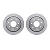 7002-54218 Drilled/Slotted Brake Rotors [Silver], 2012-2014 Ford/Lincoln/Mercury/Mazda, Position: Rear - image 1