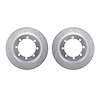 7002-54222 Drilled/Slotted Brake Rotors [Silver], 1999-2004 Ford/Lincoln/Mercury/Mazda, Position: Rear - image 1