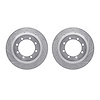 7002-54224 Drilled/Slotted Brake Rotors [Silver], Fits Select Ford/Lincoln/Mercury/Mazda, Position: Rear - image 1