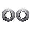 7002-54226 Drilled/Slotted Brake Rotors [Silver], Fits Select Multiple Makes/Models, Position: Front, Rear - image 1