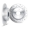 7002-54230 Drilled/Slotted Brake Rotors [Silver], Fits Select Ford/Lincoln/Mercury/Mazda, Position: Rear - image 2