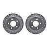 7002-54238 Drilled/Slotted Brake Rotors [Silver], 1994-2004 Ford/Lincoln/Mercury/Mazda, Position: Rear - image 1