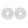 7002-56002 Drilled/Slotted Brake Rotors [Silver], 1963-1986 Multiple Makes/Models, Position: Front - image 1