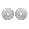 7002-56004 Drilled/Slotted Brake Rotors [Silver], 1979-1991 Ford/Lincoln/Mercury/Mazda, Position: Front - image 1