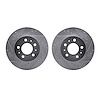 7002-56007 Drilled/Slotted Brake Rotors [Silver], 1995-1997 Ford/Lincoln/Mercury/Mazda, Position: Front - image 1