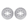 7002-58017 Drilled/Slotted Brake Rotors [Silver], 1986-1989 Acura/Honda, Position: Rear - image 1