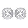 7002-58032 Drilled/Slotted Brake Rotors [Silver], 2009-2014 Acura/Honda, Position: Rear - image 1