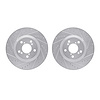 7002-59016 Drilled/Slotted Brake Rotors [Silver], 2009-2014 Acura/Honda, Position: Front - image 1