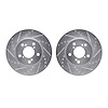 7002-59036 Drilled/Slotted Brake Rotors [Silver], 2005-2010 Acura/Honda, Position: Front - image 1