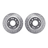 7002-59050 Drilled/Slotted Brake Rotors [Silver], 1991-1999 Multiple Makes/Models, Position: Rear - image 1