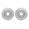 7002-59053 Drilled/Slotted Brake Rotors [Silver], 2005-2018 Acura/Honda, Position: Rear - image 1