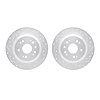 7002-59056 Drilled/Slotted Brake Rotors [Silver], 2010-2015 Acura/Honda, Position: Rear - image 1