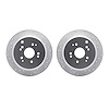 7002-59064 Drilled/Slotted Brake Rotors [Silver], 2002-2004 Acura/Honda, Position: Rear - image 1