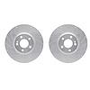 7002-63103 Drilled/Slotted Brake Rotors [Silver], Fits Select Mercedes-Benz, Position: Rear - image 1