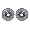 7002-63123 Drilled/Slotted Brake Rotors [Silver], 2012-2018 Mercedes-Benz, Position: Rear - image 1