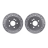 7002-63130 Drilled/Slotted Brake Rotors [Silver], 1998-2005 Mercedes-Benz, Position: Rear - image 1
