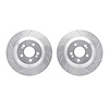 7002-63134 Drilled/Slotted Brake Rotors [Silver], 2015-2021 Mercedes-Benz, Position: Rear - image 1