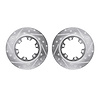 7002-67042 Drilled/Slotted Brake Rotors [Silver], 1983-1985 Infiniti/Nissan, Position: Front - image 1