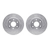 7002-67050 Drilled/Slotted Brake Rotors [Silver], 2005-2021 Multiple Makes/Models, Position: Front - image 1