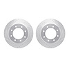 7002-67101 Drilled/Slotted Brake Rotors [Silver], 2012-2021 Infiniti/Nissan, Position: Rear - image 1