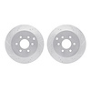 7002-67104 Drilled/Slotted Brake Rotors [Silver], 2005-2012 Infiniti/Nissan, Position: Rear - image 1