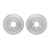 7002-67107 Drilled/Slotted Brake Rotors [Silver], Fits Select Infiniti/Nissan, Position: Rear - image 1