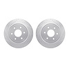 7002-67108 Drilled/Slotted Brake Rotors [Silver], Fits Select Infiniti/Nissan, Position: Rear - image 1