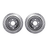 7002-68010 Drilled/Slotted Brake Rotors [Silver], Fits Select Infiniti/Nissan, Position: Rear - image 1