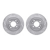 7002-72027 Drilled/Slotted Brake Rotors [Silver], 2012-2017 Mitsubishi, Position: Front