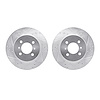 7002-72028 Drilled/Slotted Brake Rotors [Silver], 1998-2007 Mitsubishi, Position: Front - image 1