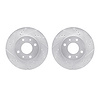 7002-72030 Drilled/Slotted Brake Rotors [Silver], 2004-2004 Mitsubishi, Position: Front - image 1