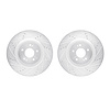 7002-72031 Drilled/Slotted Brake Rotors [Silver], 2008-2015 Mitsubishi, Position: Front - image 1