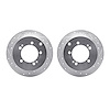 7002-72044 Drilled/Slotted Brake Rotors [Silver], 1994-2007 Multiple Makes/Models, Position: Rear - image 1