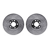 7002-73012 Drilled/Slotted Brake Rotors [Silver], 2011-2017 Audi/Volkswagen, Position: Front - image 1