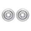 7002-73057 Drilled/Slotted Brake Rotors [Silver], 2005-2011 Audi/Volkswagen, Position: Rear - image 1