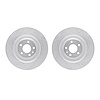 7002-73061 Drilled/Slotted Brake Rotors [Silver], Fits Select Audi/Volkswagen, Position: Rear
