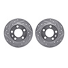 7002-74038 Drilled/Slotted Brake Rotors [Silver], 1998-2020 Multiple Makes/Models, Position: Rear - image 1