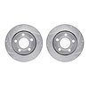 7002-74045 Drilled/Slotted Brake Rotors [Silver], 1999-2005 Audi/Volkswagen, Position: Rear - image 1