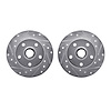 7002-74049 Drilled/Slotted Brake Rotors [Silver], 1992-1998 Audi/Volkswagen, Position: Rear - image 1
