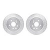 7002-75023 Drilled/Slotted Brake Rotors [Silver], 2013-2020 Lexus/Toyota/Scion, Position: Rear - image 1